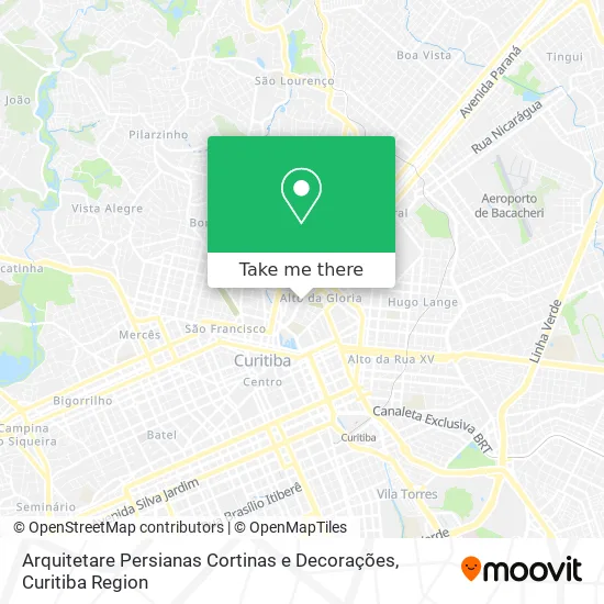 Arquitetare Persianas Cortinas e Decorações map