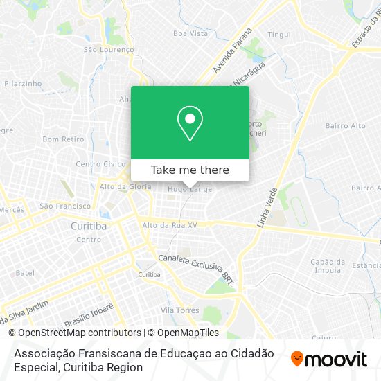 Associação Fransiscana de Educaçao ao Cidadão Especial map