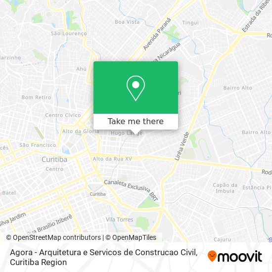 Agora - Arquitetura e Servicos de Construcao Civil map