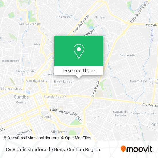 Cv Administradora de Bens map