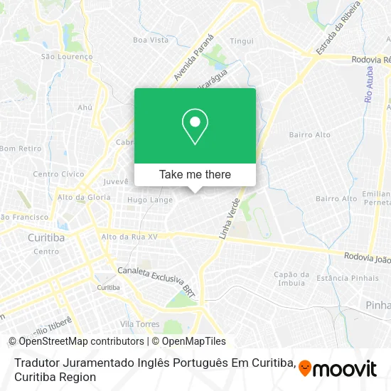 Tradutor Juramentado Inglês Português Em Curitiba map