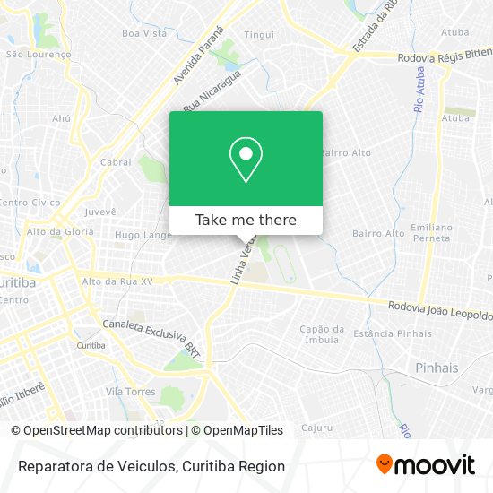 Mapa Reparatora de Veiculos