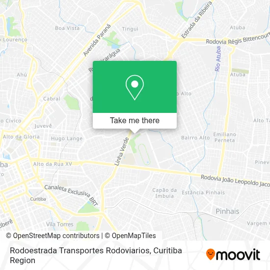 Rodoestrada Transportes Rodoviarios map