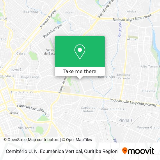 Cemitério U. N. Ecumênica Vertical map