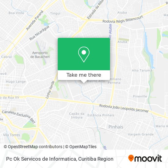 Pc Ok Servicos de Informatica map