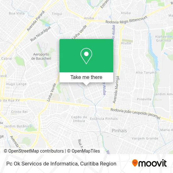 Pc Ok Servicos de Informatica map