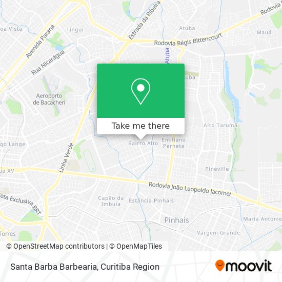 Santa Barba Barbearia map