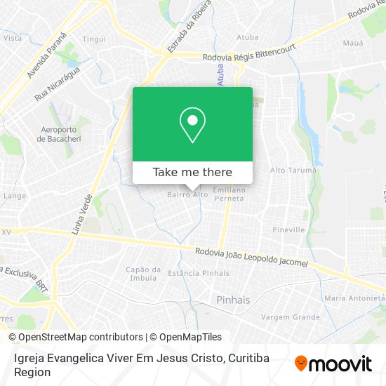 Igreja Evangelica Viver Em Jesus Cristo map