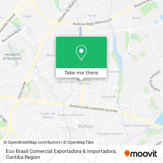 Eco Brasil Comercial Exportadora & Importadora map