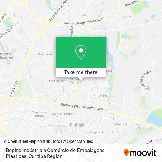 Bepine Indústria e Comércio de Embalagens Plásticas map