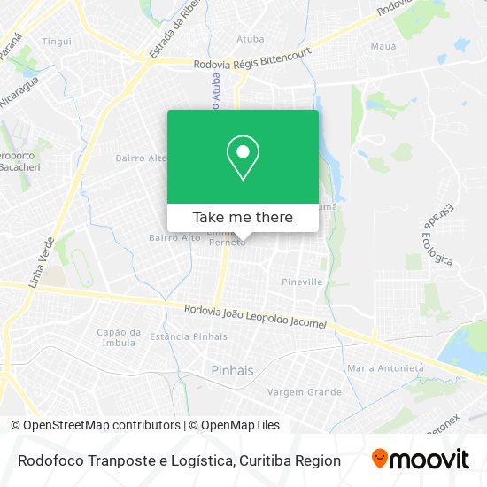 Rodofoco Tranposte e Logística map