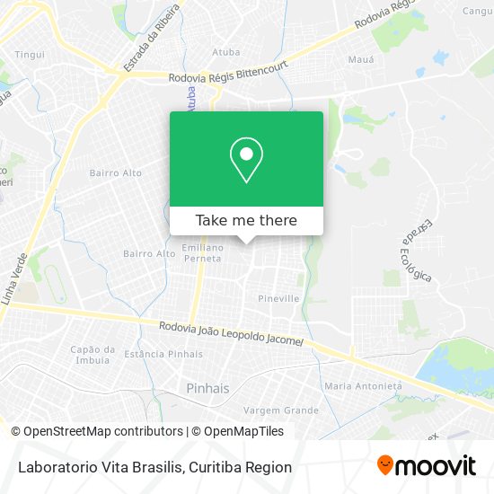 Laboratorio Vita Brasilis map