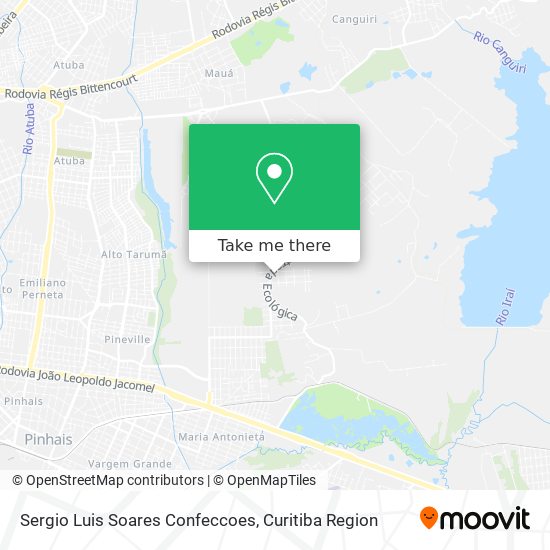 Sergio Luis Soares Confeccoes map