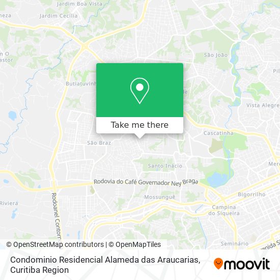 Condominio Residencial Alameda das Araucarias map