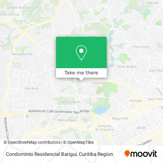 Condominio Residencial Barigui map