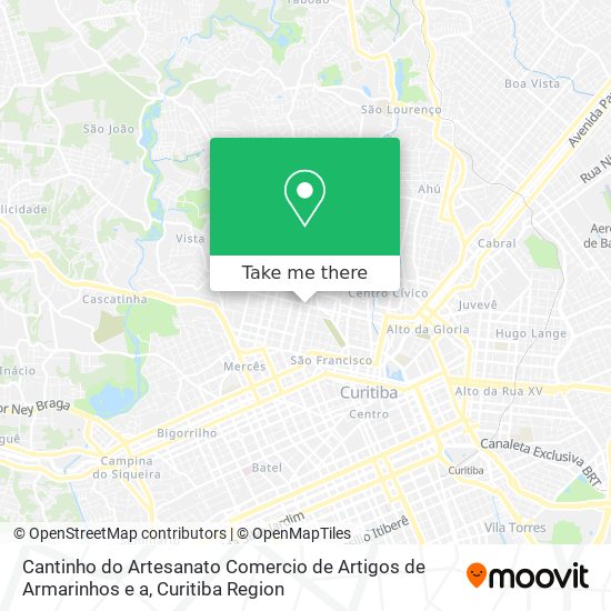 Cantinho do Artesanato Comercio de Artigos de Armarinhos e a map