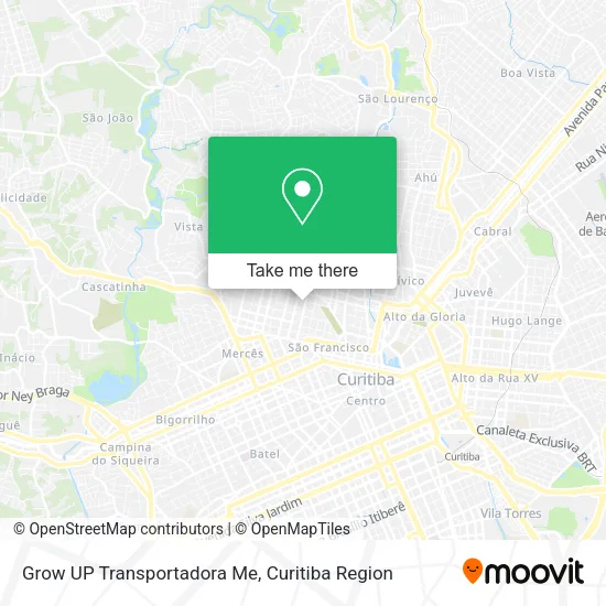 Grow UP Transportadora Me map