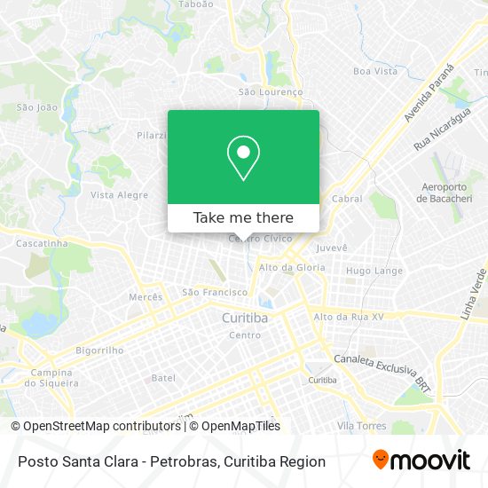 Posto Santa Clara - Petrobras map