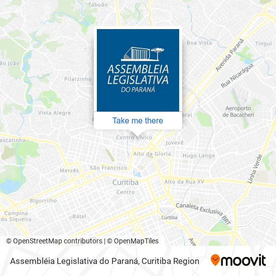 Assembléia Legislativa do Paraná map
