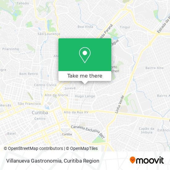 Villanueva Gastronomia map