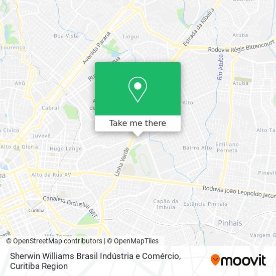 Sherwin Williams Brasil Indústria e Comércio map