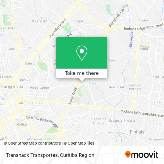 Mapa Transnack Transportes