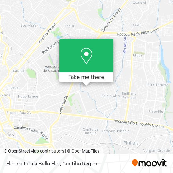 Floricultura a Bella Flor map