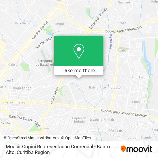 Moacir Copini Representacao Comercial - Bairro Alto map
