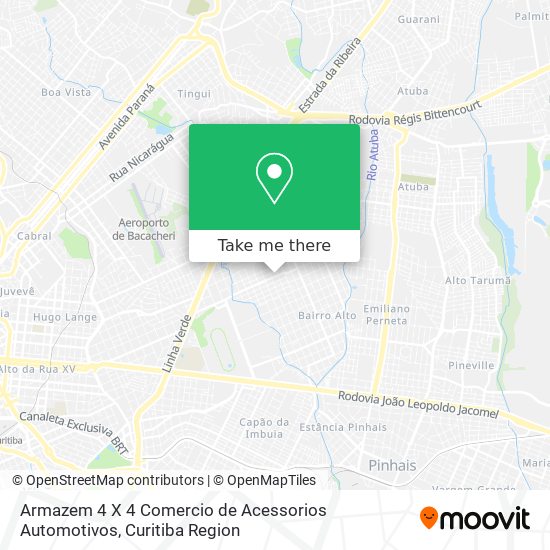 Armazem 4 X 4 Comercio de Acessorios Automotivos map