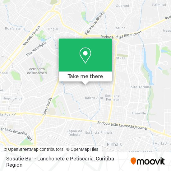 Sosatie Bar - Lanchonete e Petiscaria map