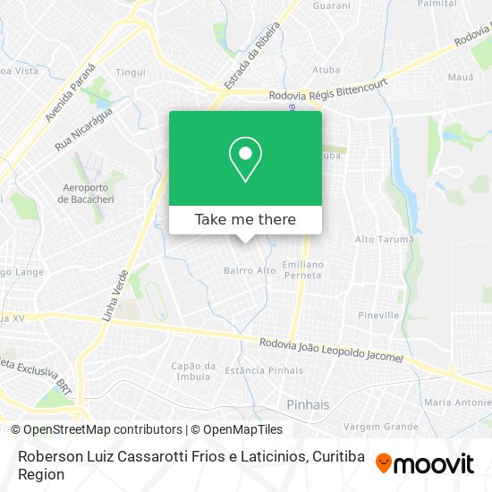 Roberson Luiz Cassarotti Frios e Laticinios map