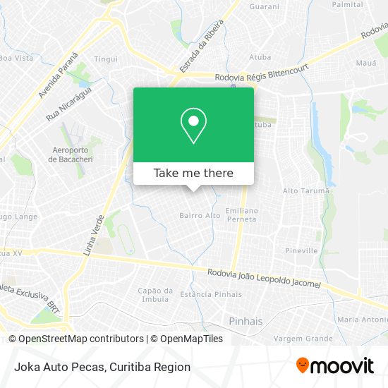 Joka Auto Pecas map