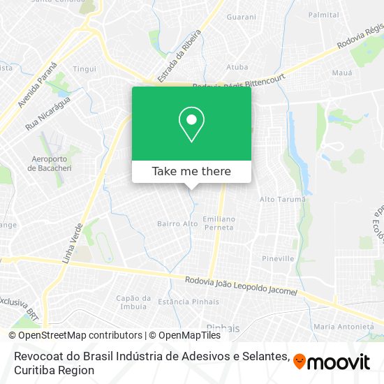 Revocoat do Brasil Indústria de Adesivos e Selantes map
