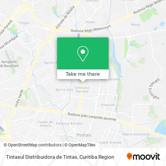 Tintasul Distribuidora de Tintas map