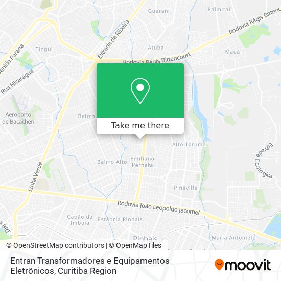 Entran Transformadores e Equipamentos Eletrônicos map