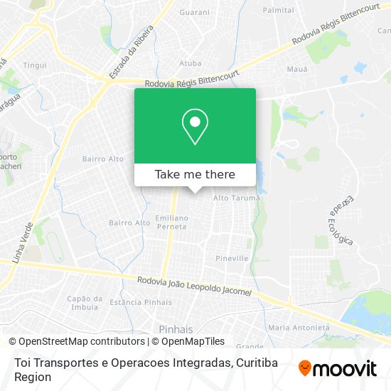 Toi Transportes e Operacoes Integradas map
