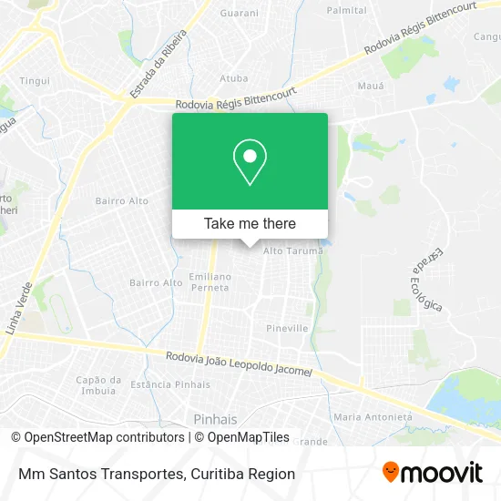 Mm Santos Transportes map