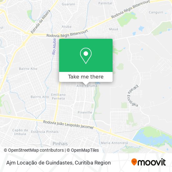 Ajm Locação de Guindastes map