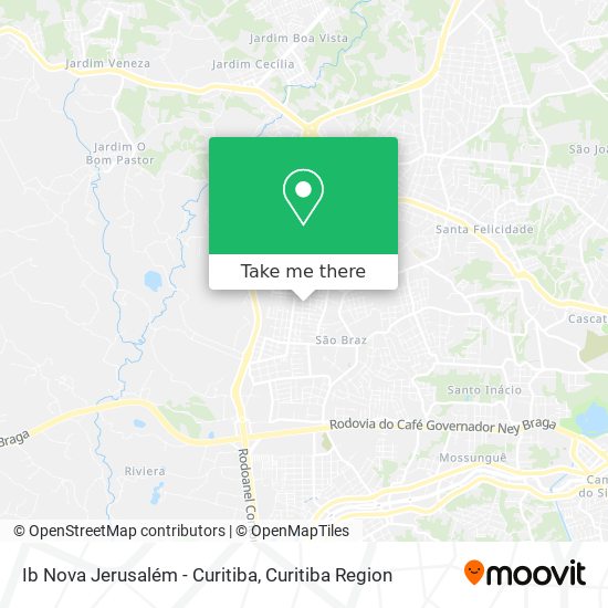 Ib Nova Jerusalém - Curitiba map