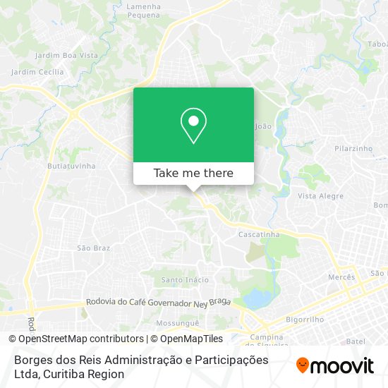 Borges dos Reis Administração e Participações Ltda map