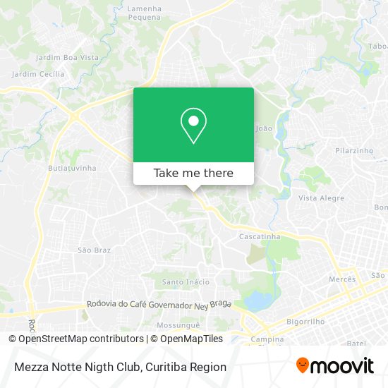 Mezza Notte Nigth Club map