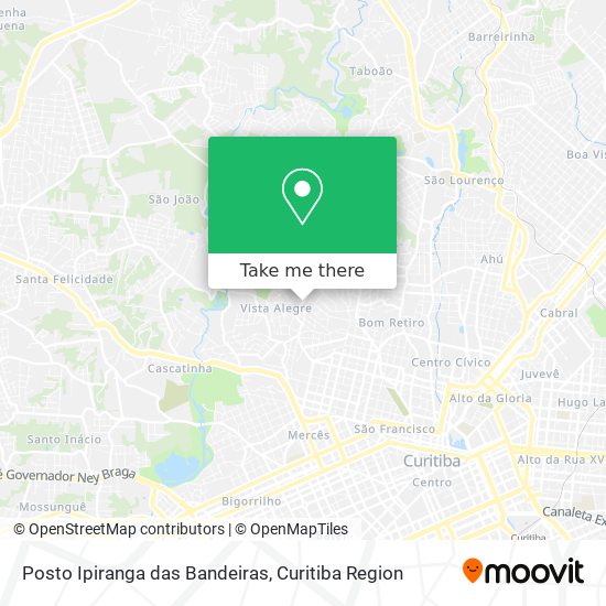 Posto Ipiranga das Bandeiras map