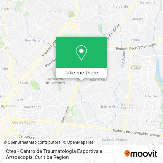 Ctea - Centro de Traumatologia Esportiva e Artroscopia map