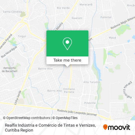 Realfix Indústria e Comércio de Tintas e Vernizes map