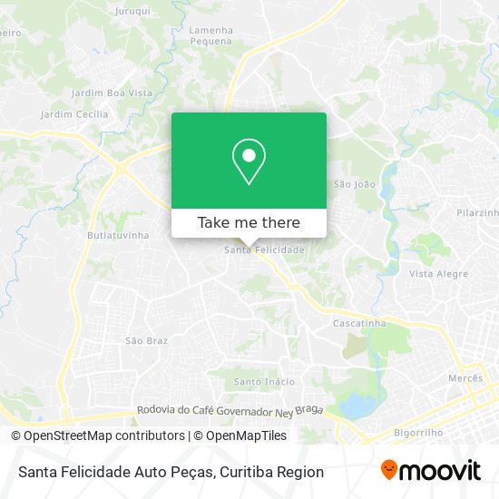 Santa Felicidade Auto Peças map