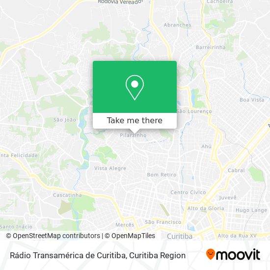 Rádio Transamérica de Curitiba map