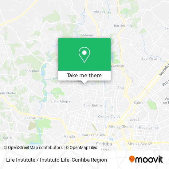 Life Institute / Instituto Life map