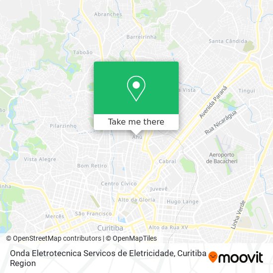 Onda Eletrotecnica Servicos de Eletricidade map