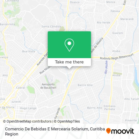 Comercio De Bebidas E Mercearia Solarium map