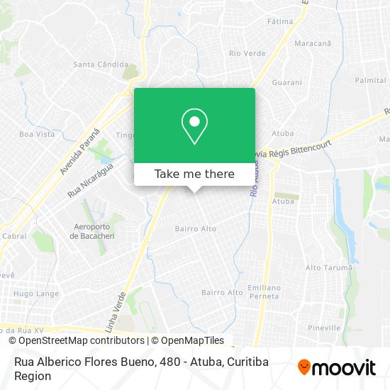 Rua Alberico Flores Bueno, 480 - Atuba map